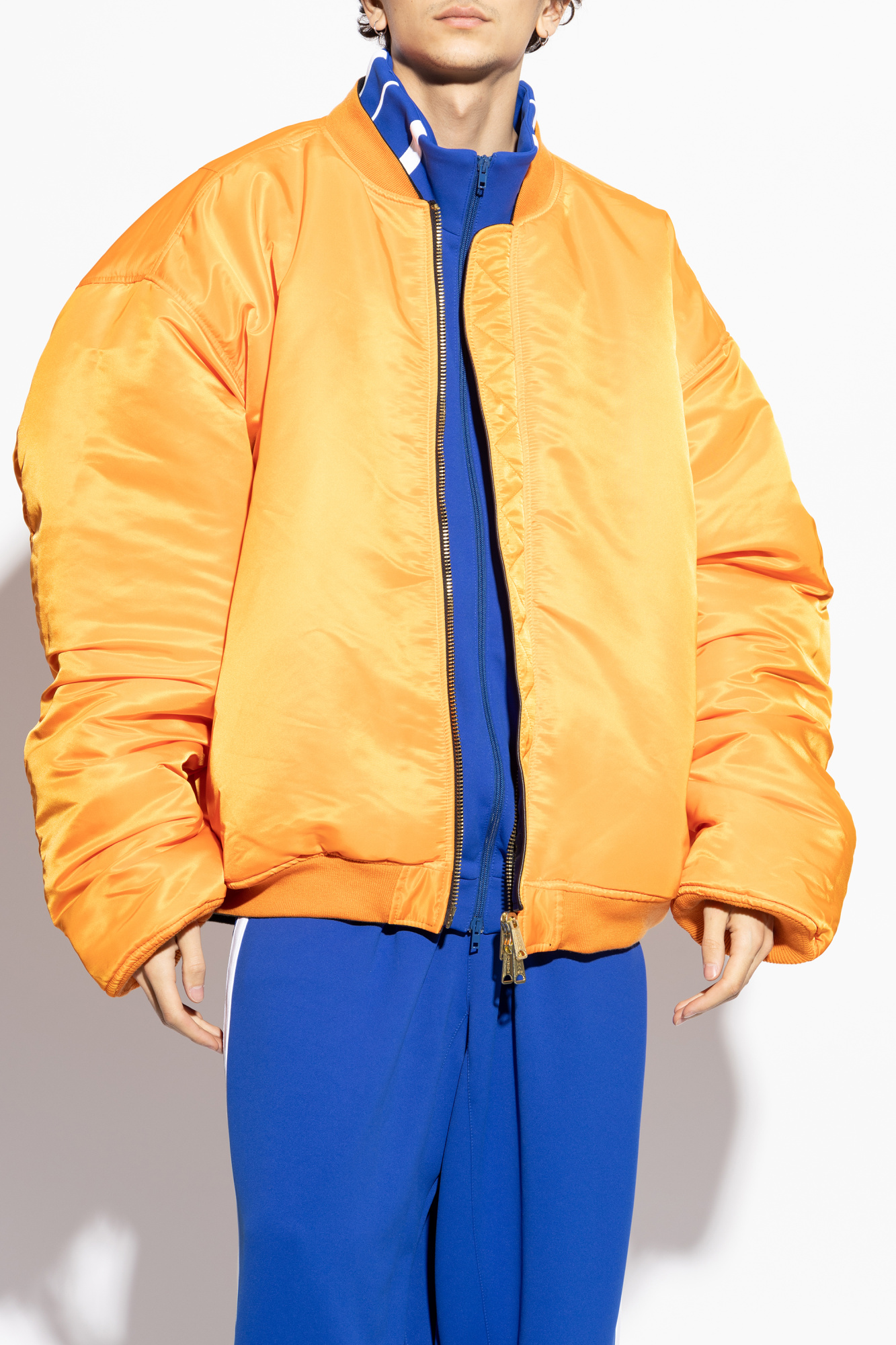 VETEMENTS Leather jacket type bomber | Men's Clothing | Vitkac VETEMENTS Leather jacket type bomber | Men's Clothing | Vitkac